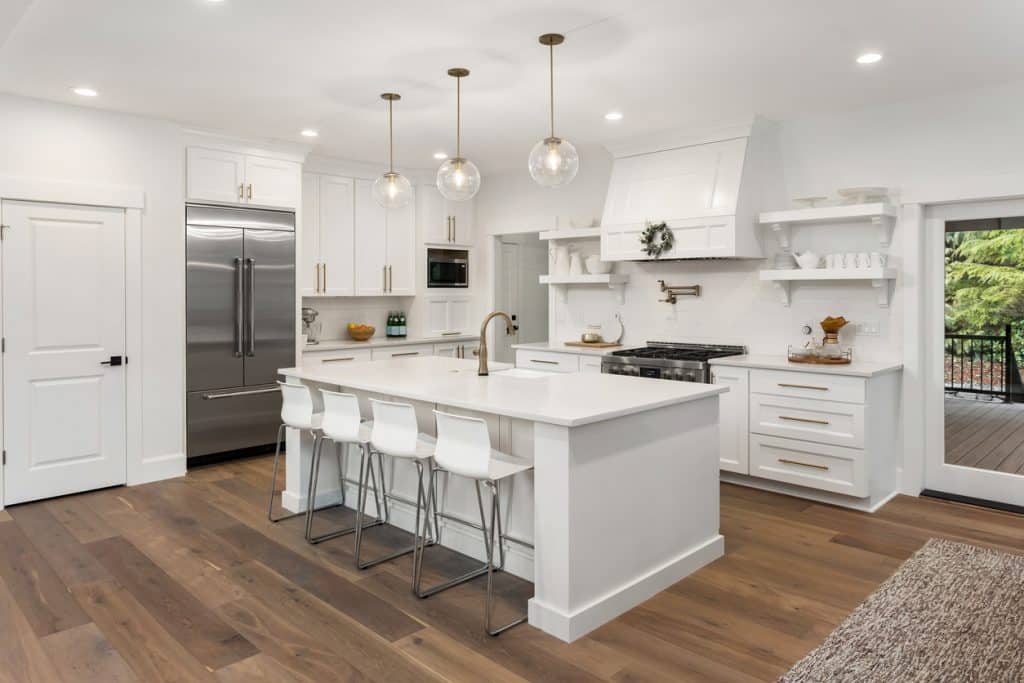 kitchen in luxury home