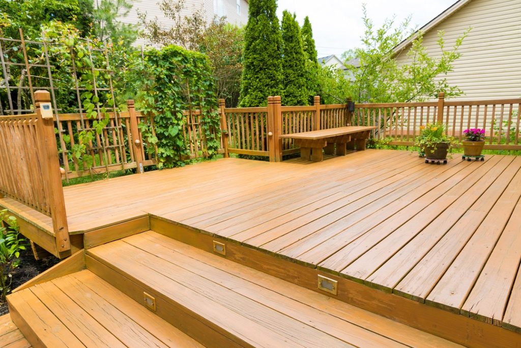 Wooden deck